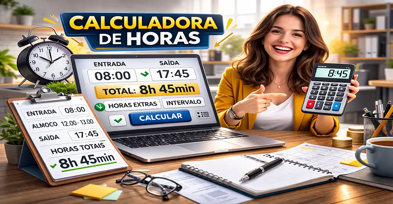 Calculadora de Horas Trabalhadas Online Grátis
