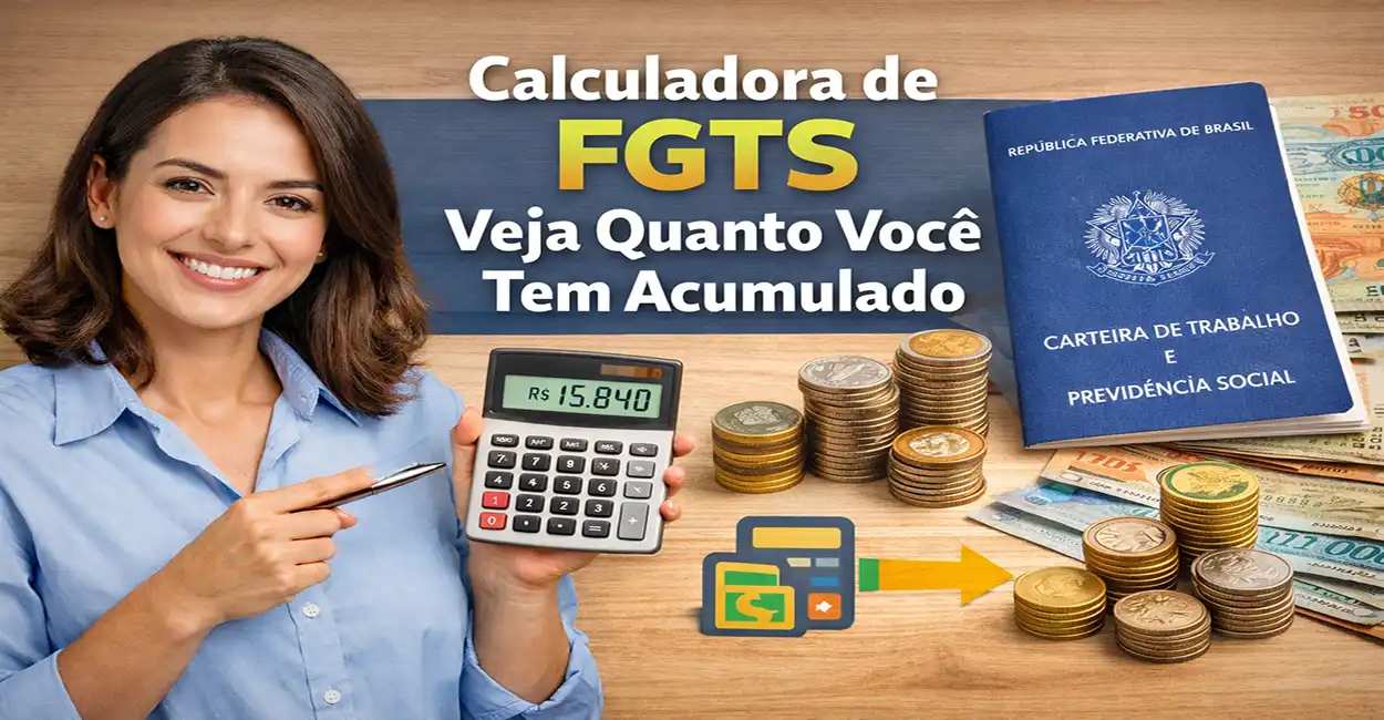 Calculadora de FGTS 2026: Simule Seu Saldo Acumulado