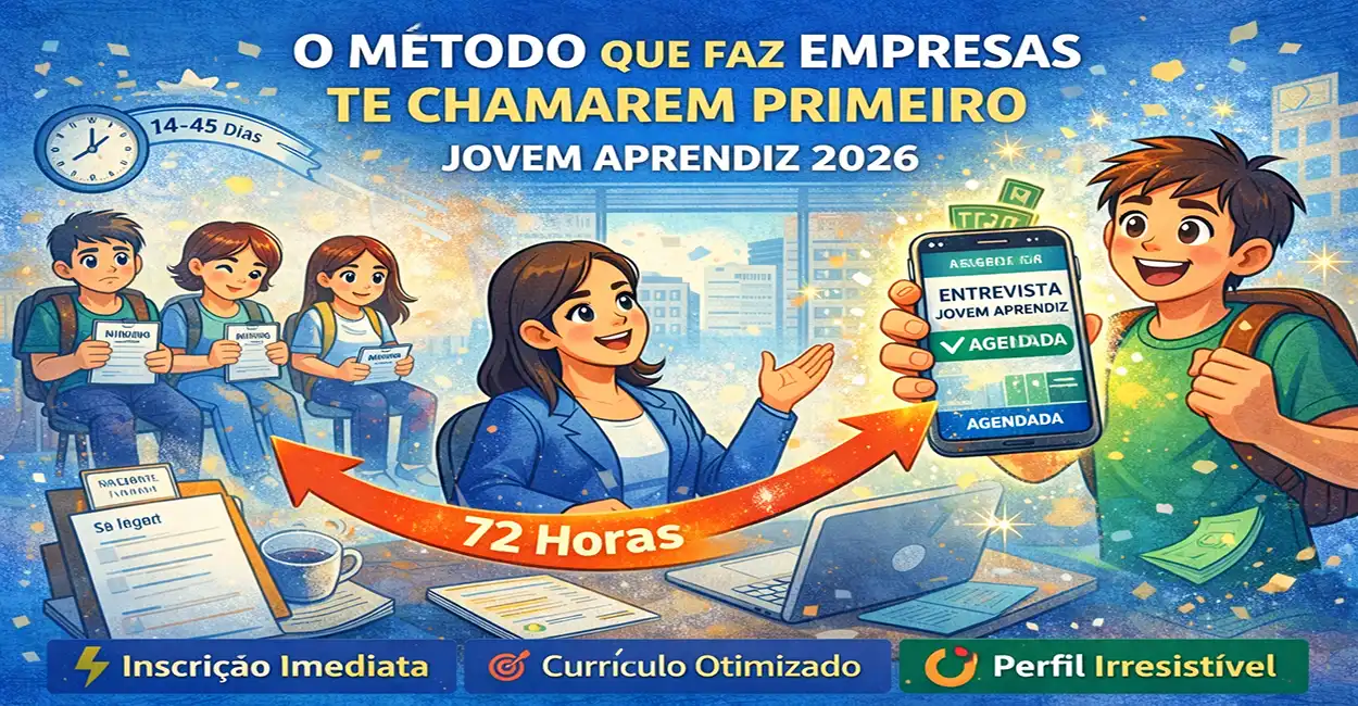 🚀 O Método Que Faz Empresas Te Chamarem Primeiro | Jovem Aprendiz 2026