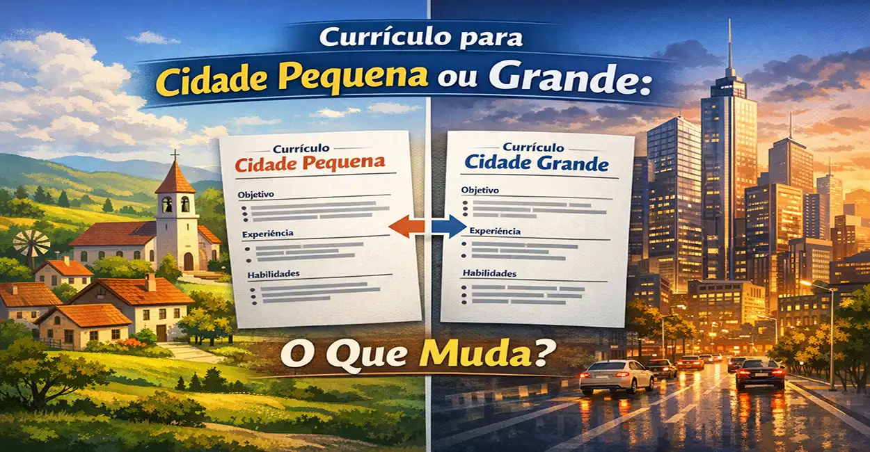 Currículo para Cidade Pequena ou Grande: O Que Muda?