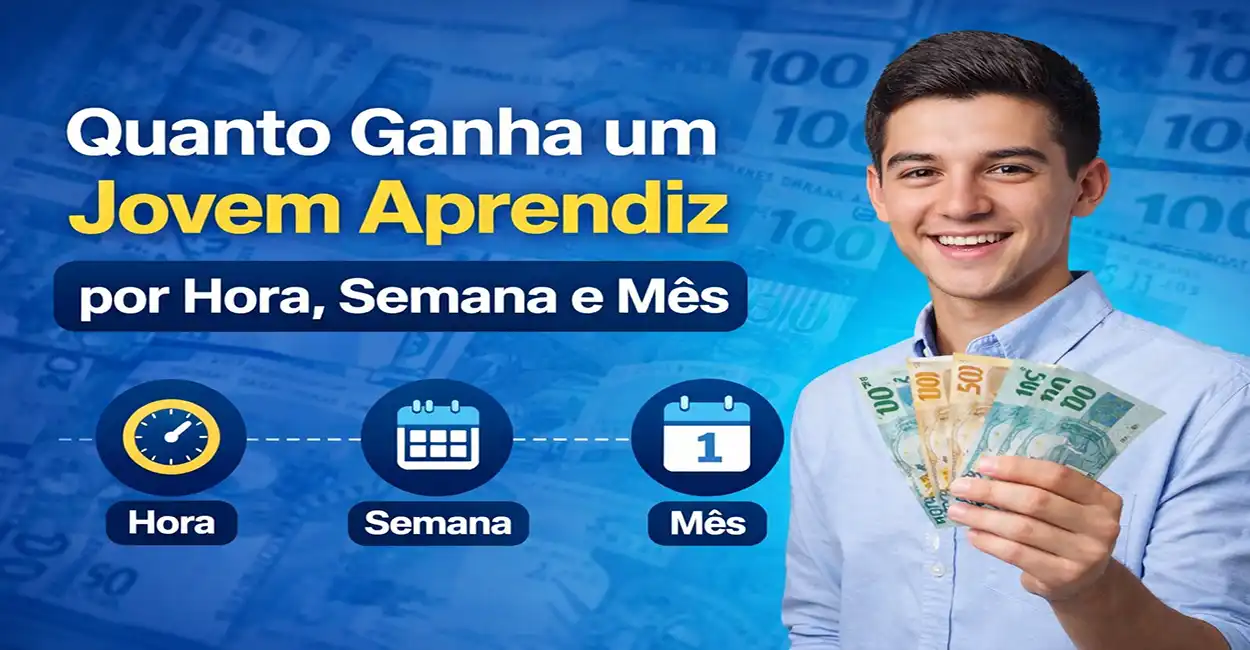 Quanto Ganha um Jovem Aprendiz por Hora, Semana e Mês em 2026?