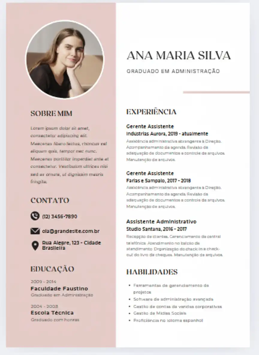 Modelo Criativo de Currículo com IA