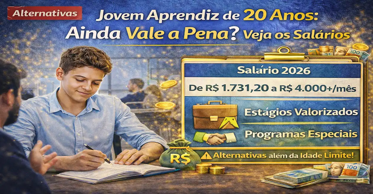 Jovem Aprendiz de 20 Anos: Ainda Vale a Pena? Veja os Salários em 2026