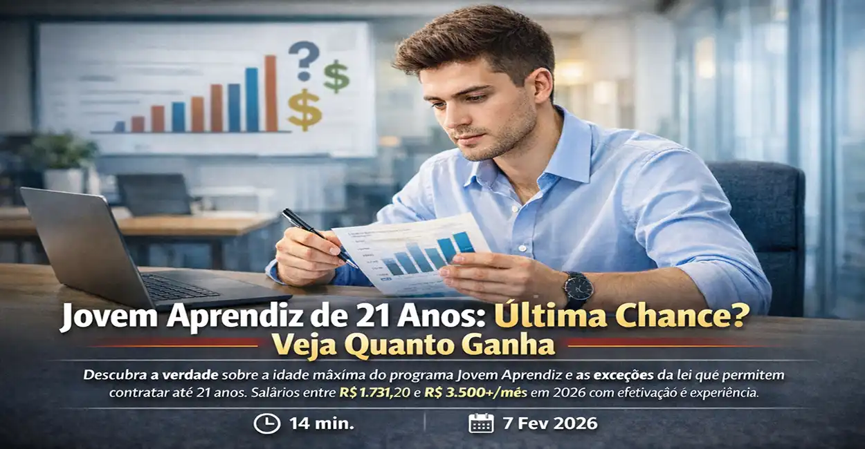 Jovem Aprendiz de 21 Anos: Última Chance? Veja Quanto Ganha em 2026
