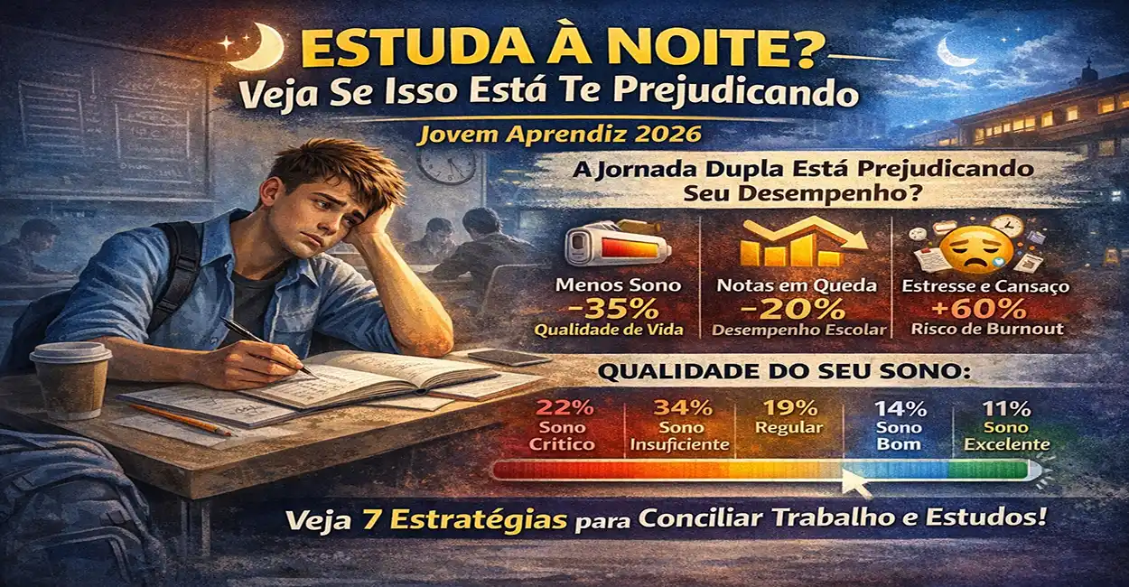 Jovem Aprendiz Estuda à Noite? Guia Completo com Estratégias (2026)