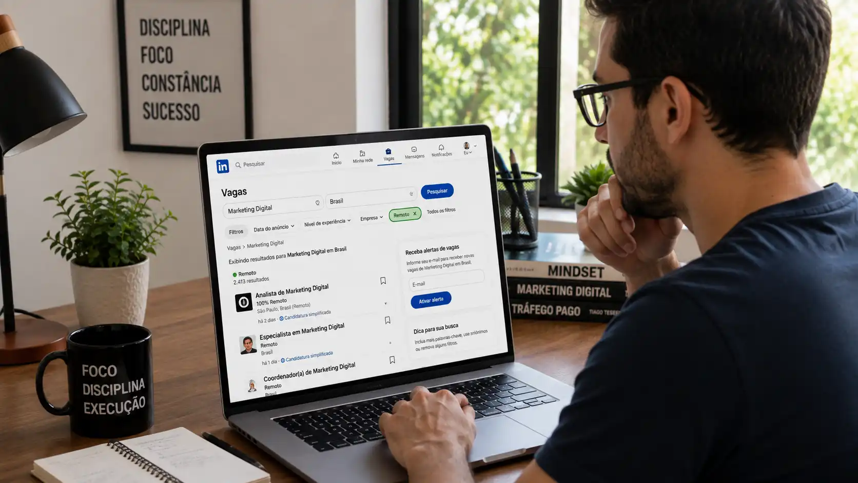 Como Usar o LinkedIn para Encontrar Vagas Home Office em 2026