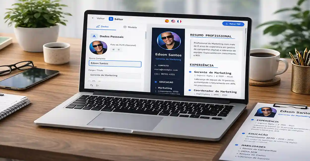 Os 7 melhores sites para fazer currículo grátis (testamos todos)