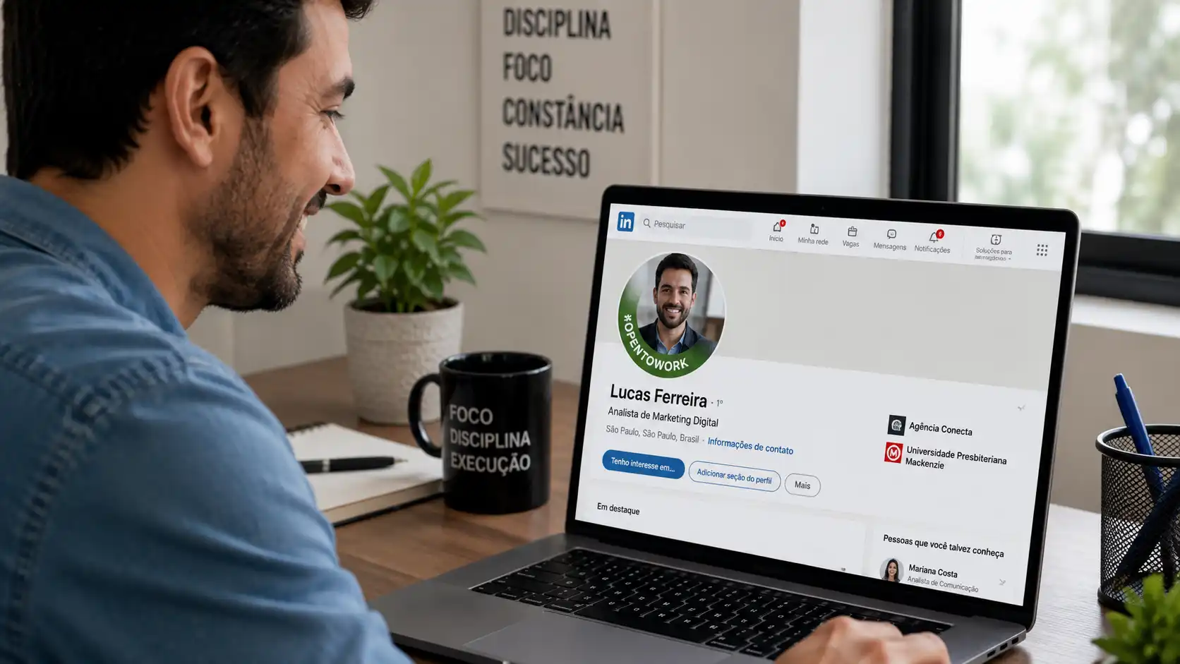 Como Ativar o OpenToWork no LinkedIn: Guia Completo 2026