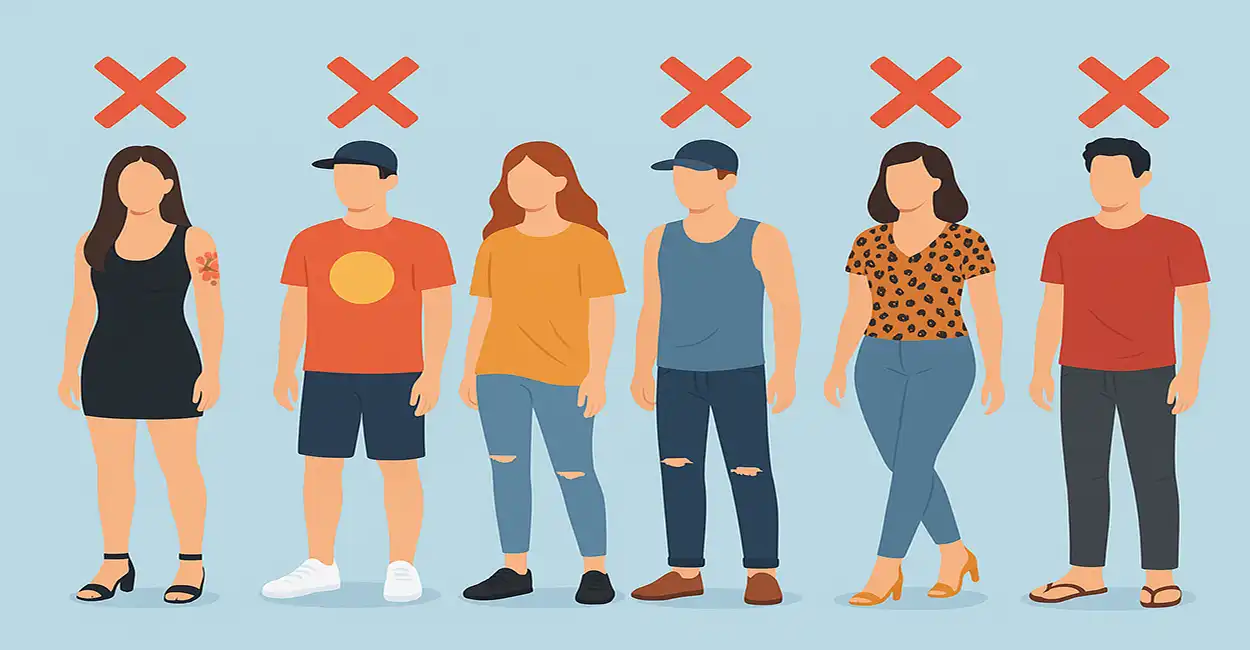 Quais tipos de roupas não usar em uma entrevista de emprego