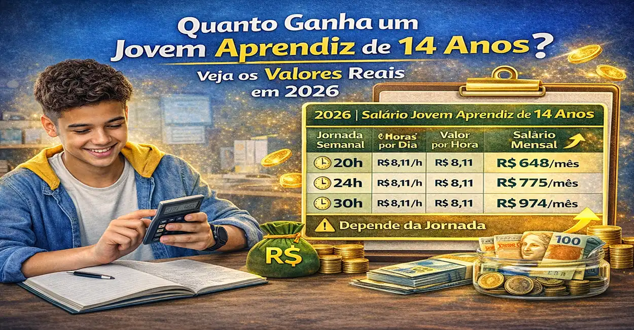 Quanto Ganha um Jovem Aprendiz de 14 Anos? Valores e Tabela Atualizada