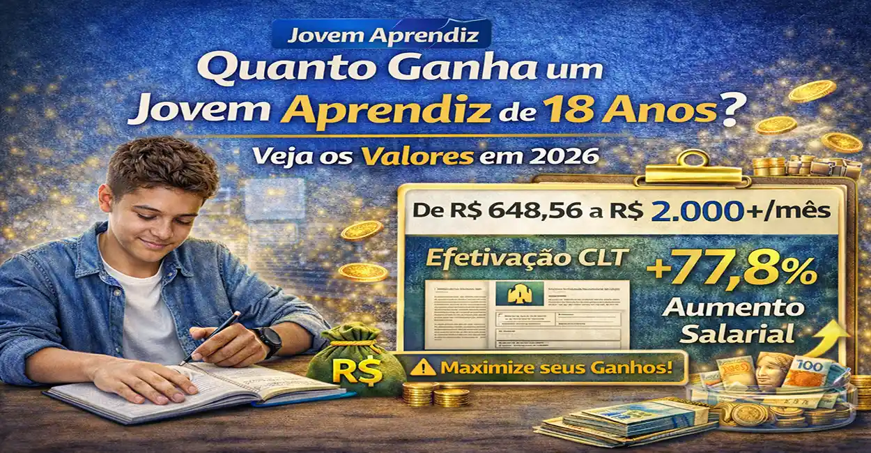 Quanto Ganha um Jovem Aprendiz de 18 Anos? Veja os Valores