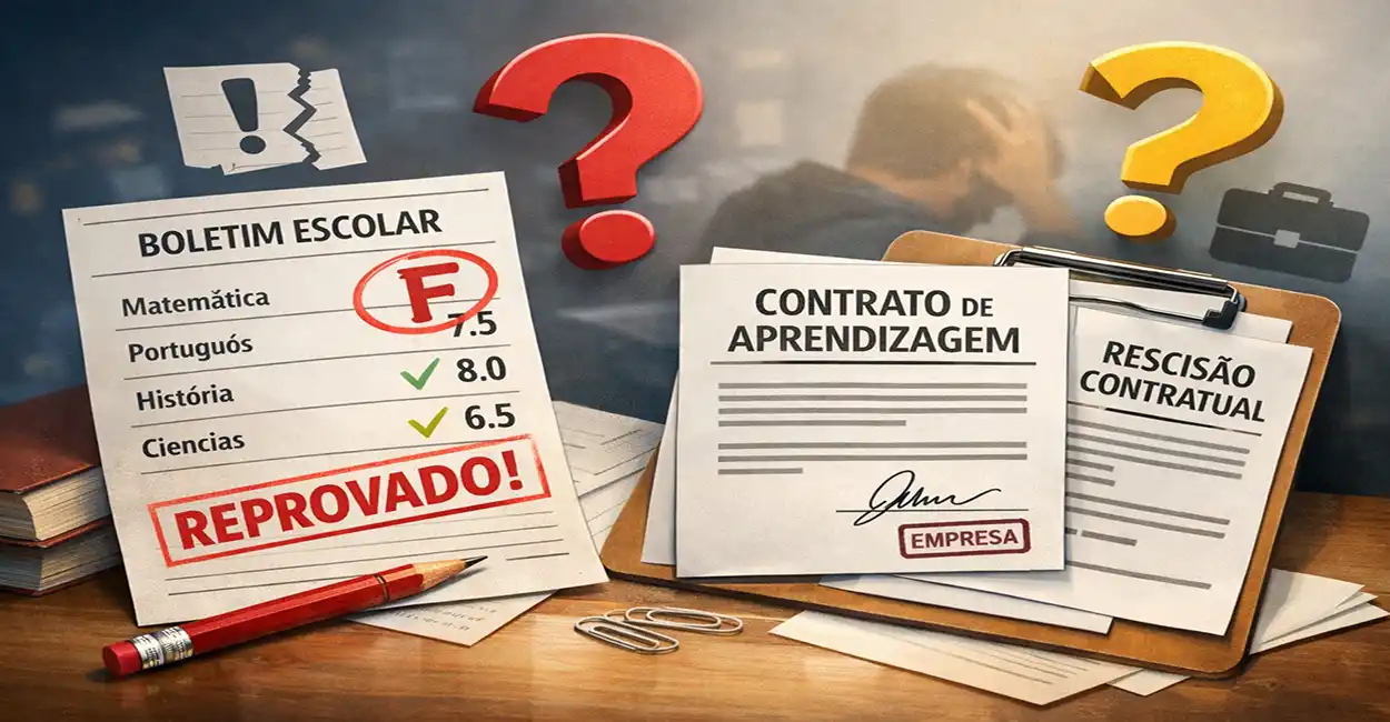 Reprovado Perde Vaga? Descubra Se Uma Reprovação no Jovem Aprendiz Pode Acabar Com Seu Contrato